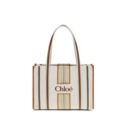 Chloé Beige Cotton Shoulder Bag