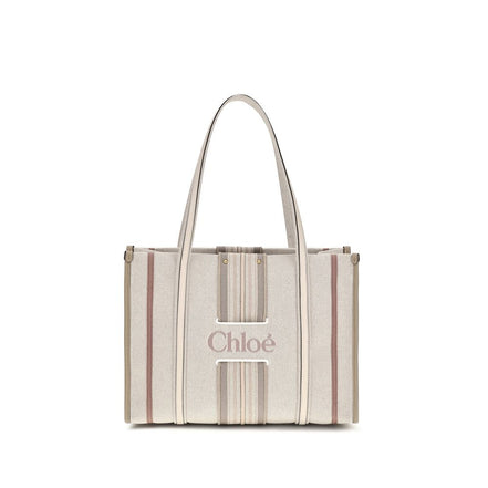 Chloé Beige Cotton Shoulder Bag