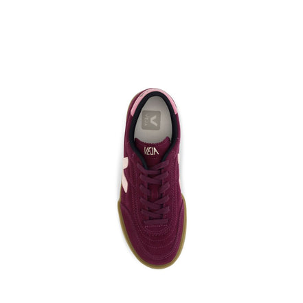 Veja Purple Calf Leather Low Top Sneakers