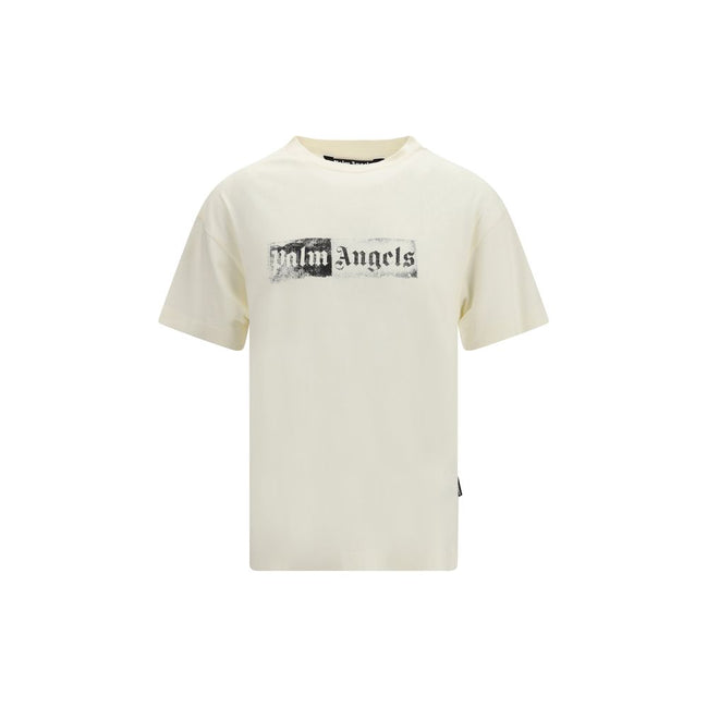 Palm Angels Beige Cotton T-Shirt