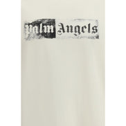Palm Angels Beige Cotton T-Shirt