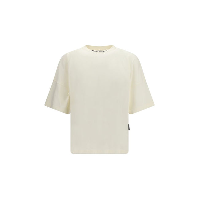 Palm Angels Beige Cotton T-Shirt