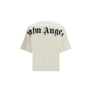 Palm Angels Beige Cotton T-Shirt