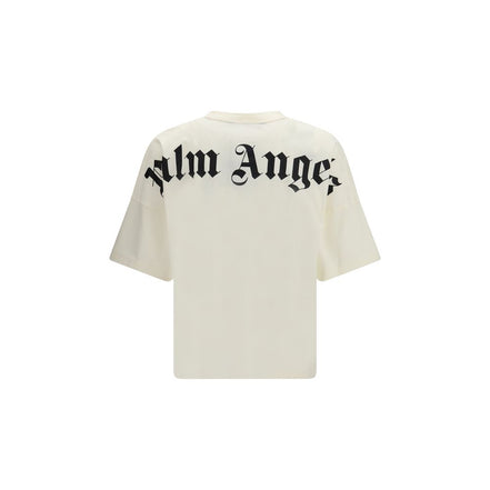 Palm Angels Beige Cotton T-Shirt