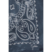 Golden Goose Blue Silk Scarf