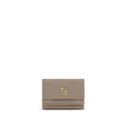 Fendi Beige Calf Leather Wallet