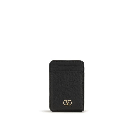 Valentino Garavani Black Calf Leather Wallet