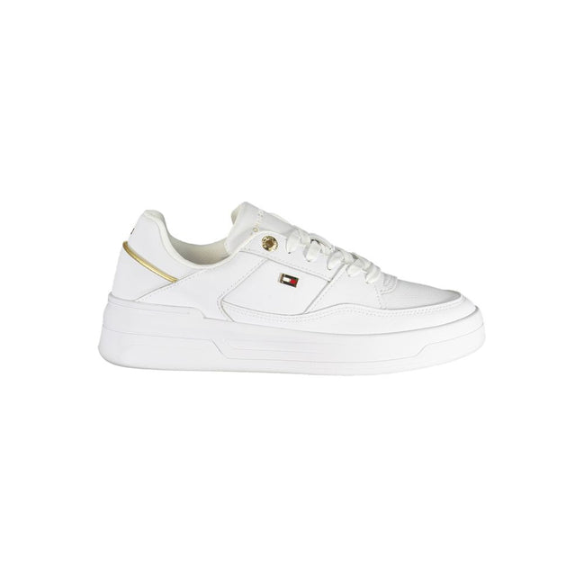 Tommy Hilfiger White Polyurethane Women's Sneaker