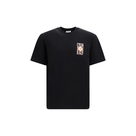 Casablanca Black Cotton T-Shirt