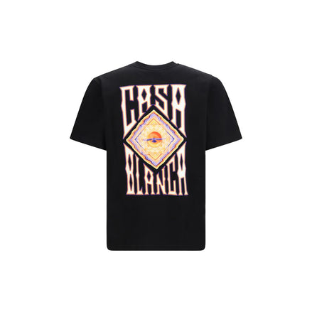 Casablanca Black Cotton T-Shirt