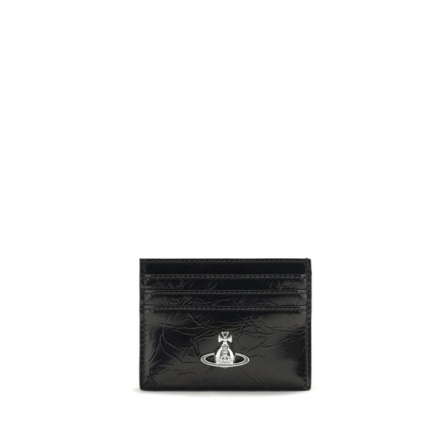 Vivienne Westwood Black Calf Leather Wallet