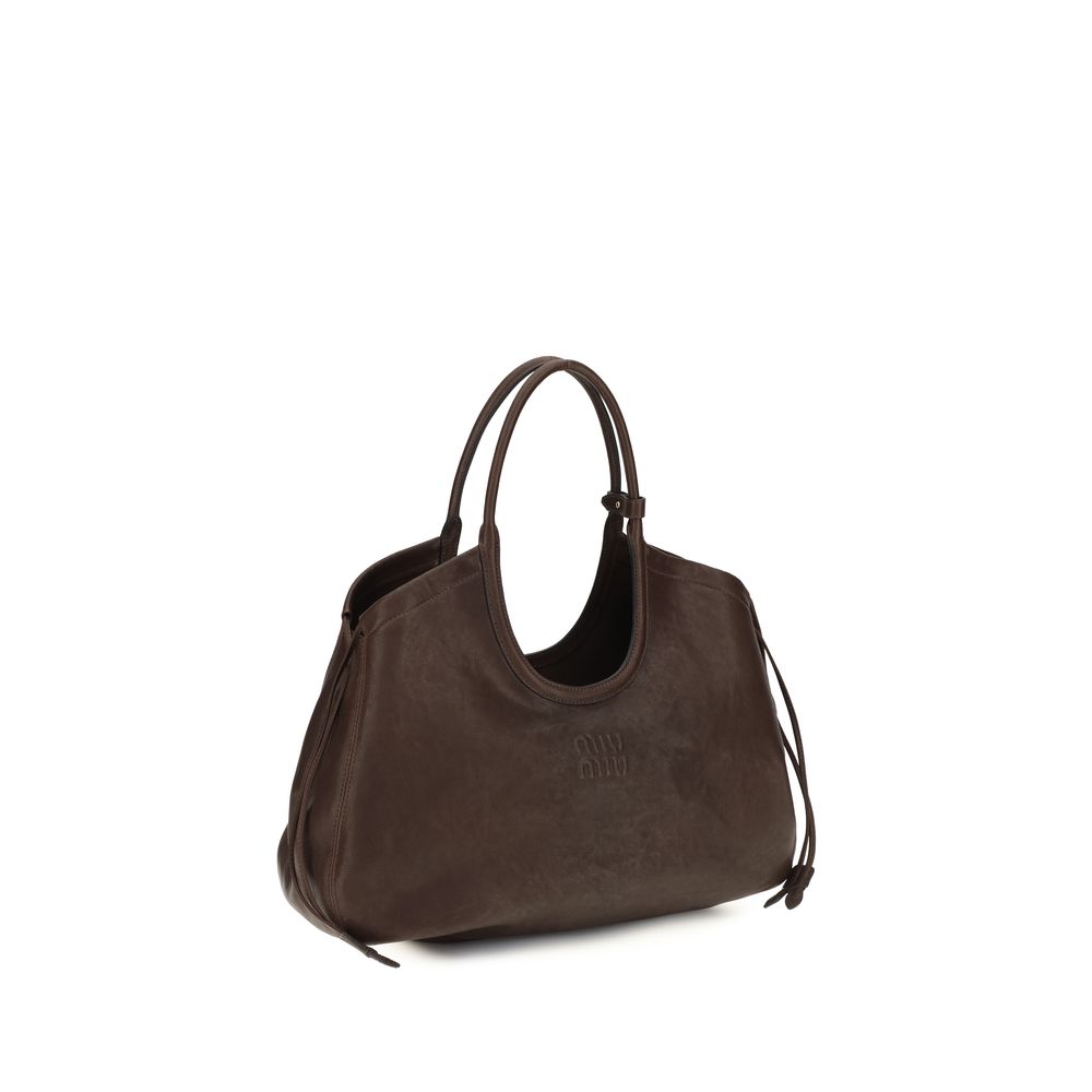 Miu Miu Brown Lamb Handbag