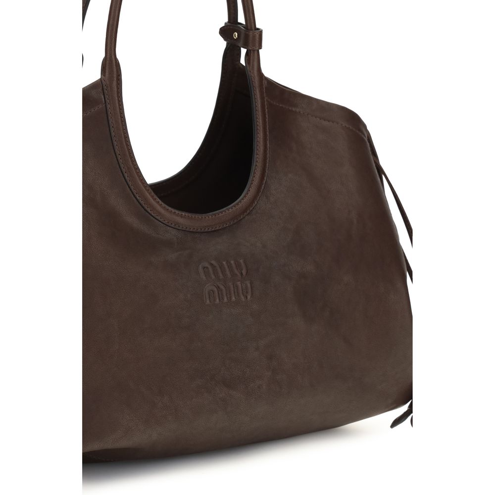 Miu Miu Brown Lamb Handbag