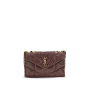 Saint Laurent Bordeaux Lamb Ovis Aries Shoulder Bag