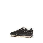 Valentino Garavani Black Leather Athletic Sneakers