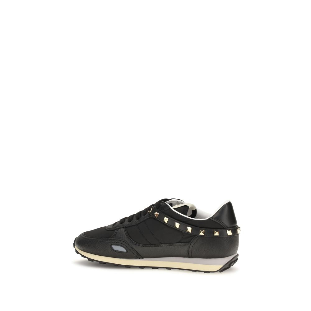 Valentino Garavani Black Leather Athletic Sneakers