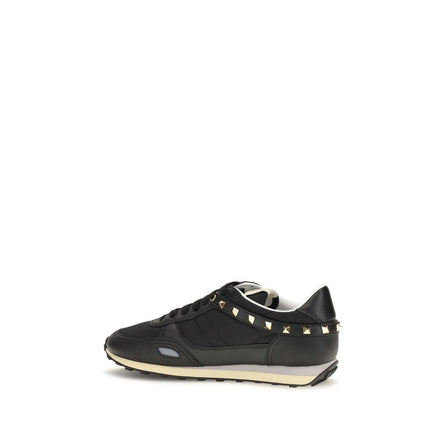Valentino Garavani Black Leather Athletic Sneakers