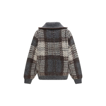 Brunello Cucinelli Gray Mohair Cardigan