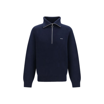 Prada Blue Wool Sweatshirt
