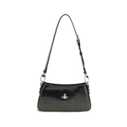 Vivienne Westwood Black Calf Leather Shoulder Bag