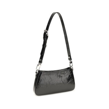 Vivienne Westwood Black Calf Leather Shoulder Bag