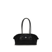 Vivienne Westwood Black Calf Leather Shoulder Bag