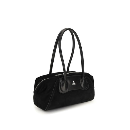 Vivienne Westwood Black Calf Leather Shoulder Bag
