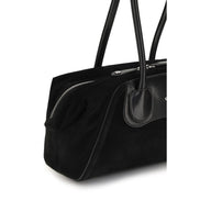Vivienne Westwood Black Calf Leather Shoulder Bag