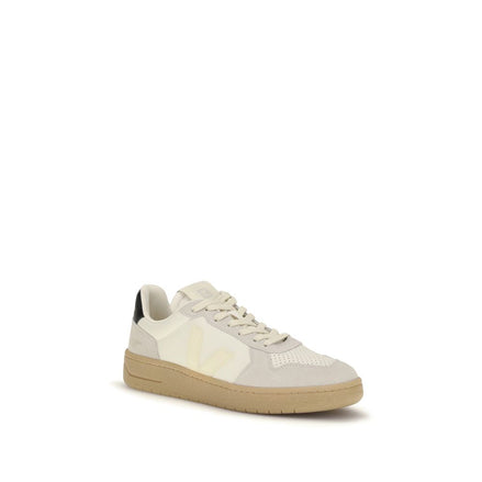 Veja Beige Calf Leather Low Top Sneakers