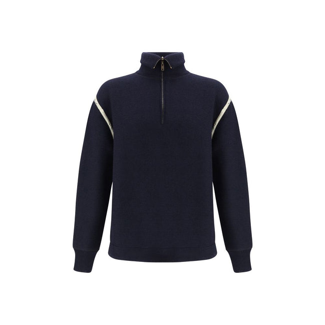 Maison Margiela Blue Wool Sweatshirt