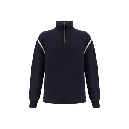 Maison Margiela Blue Wool Sweatshirt