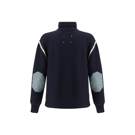 Maison Margiela Blue Wool Sweatshirt