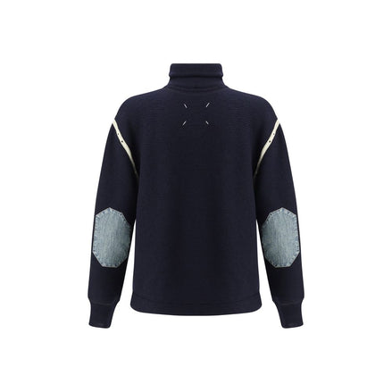 Maison Margiela Blue Wool Sweatshirt