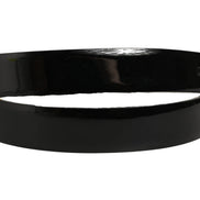 Dolce & Gabbana Black Classic Leather Gold Tone Buckle Belt