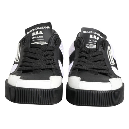 Dolce & Gabbana Black White MIAMI Low Top Men Sneakers Shoes