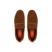 Tommy Hilfiger Brown Suede Leather Slip-On Loafers