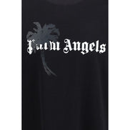 Palm Angels Black Cotton T-Shirt