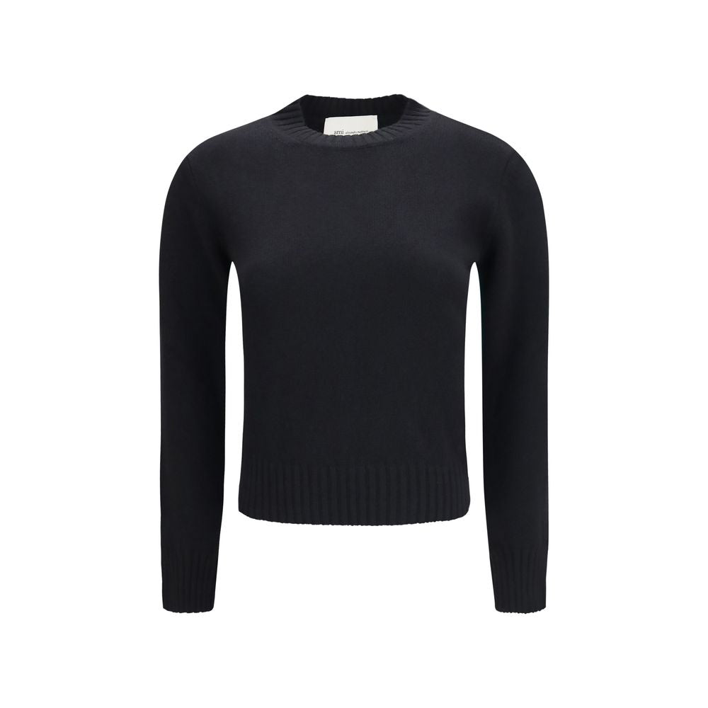 Ami Paris Black Wool Sweatshirt