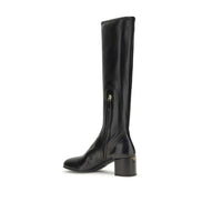 Prada Black Lamb Leather Ankle Boots