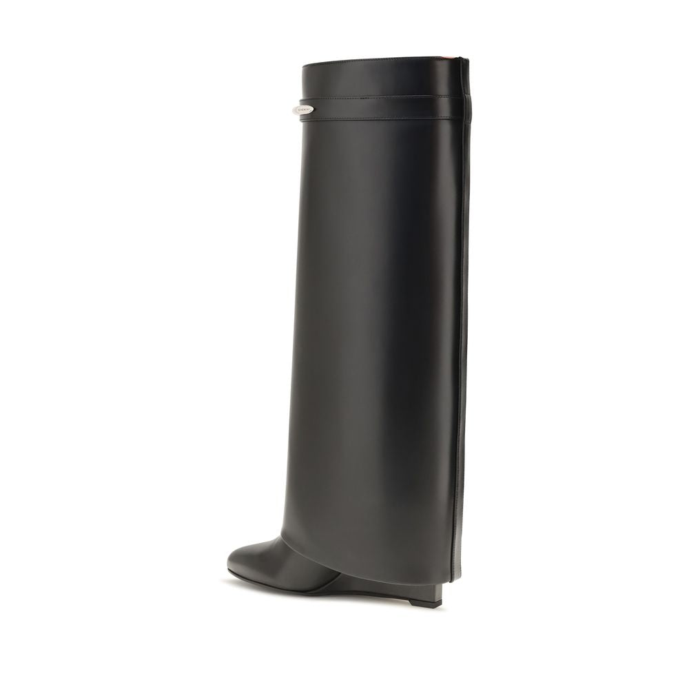 Givenchy Black Calf Leather Ankle Boots