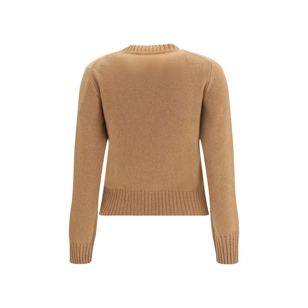Ami Paris Brown Wool Sweatshirt