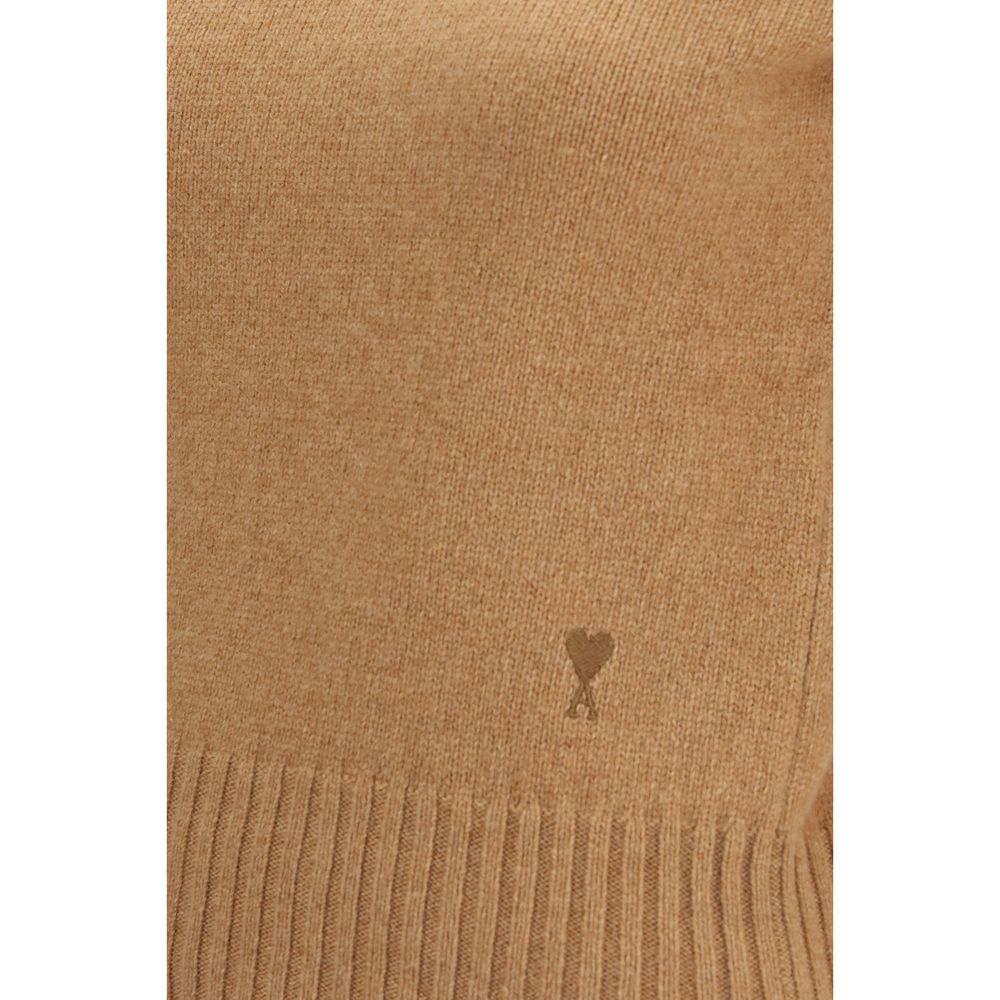 Ami Paris Brown Wool Sweatshirt