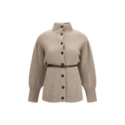 Brunello Cucinelli Beige Wool Cardigan