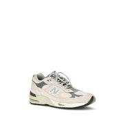 New Balance Gray Suede Leather Athletic Sneakers