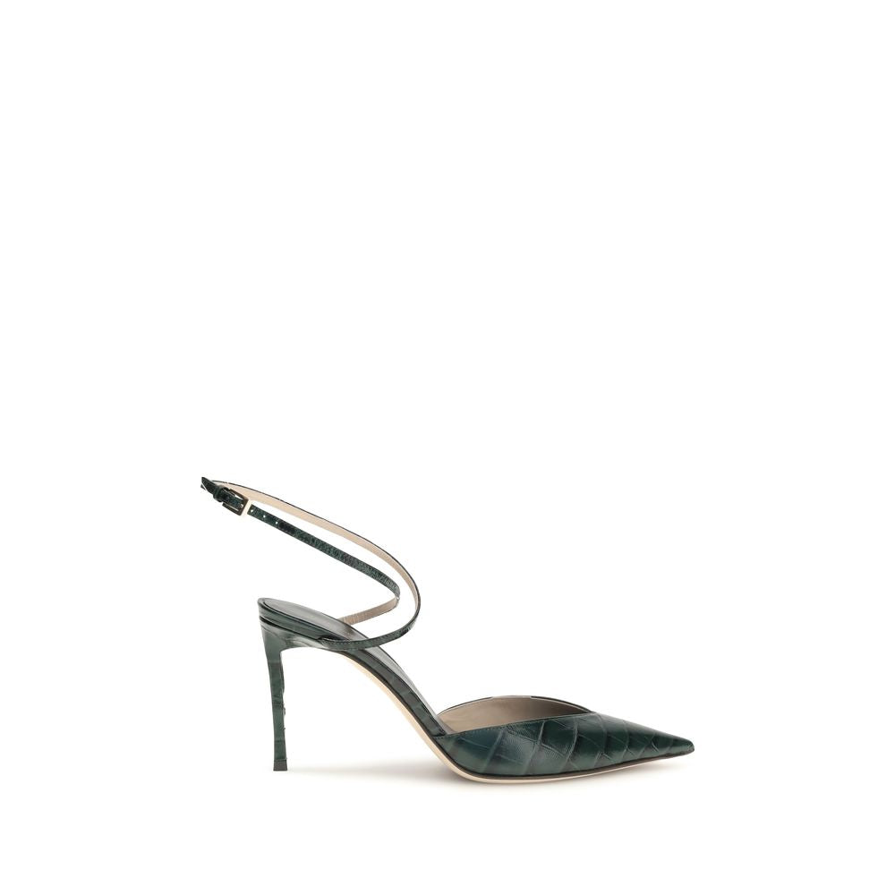 Tom Ford Bicolor Calf Leather High Heel Pumps