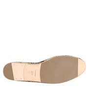 Dolce & Gabbana Black Embellished Crown Flat Espadrilles
