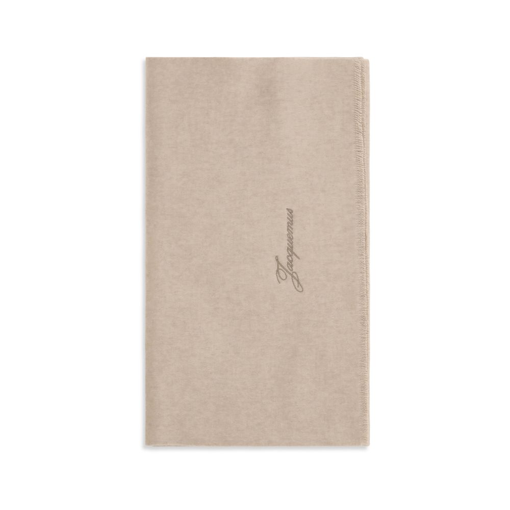 Jacquemus Beige Wool Scarf