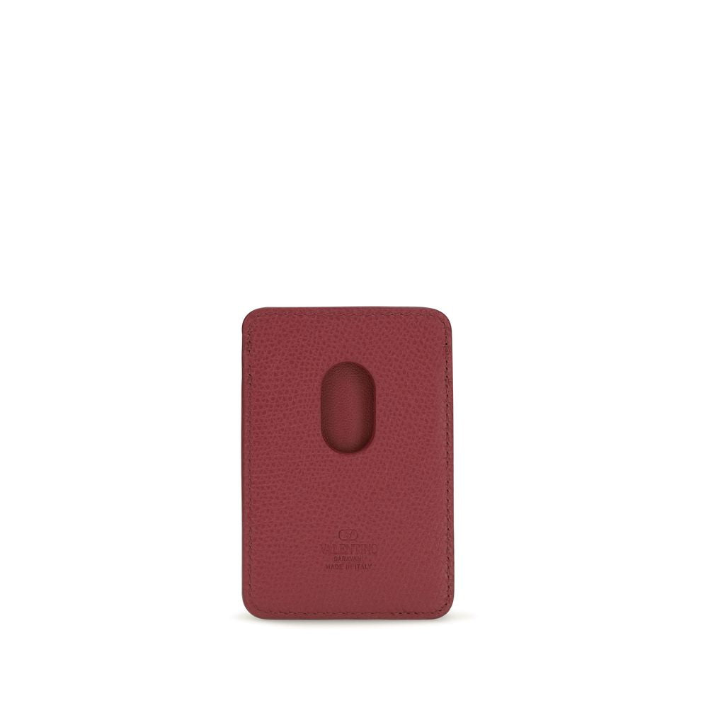 Valentino Garavani Red Calf Leather Wallet