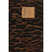 Ganni Brown Wool Scarf