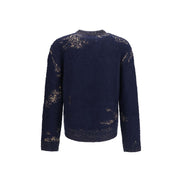 Maison Margiela Blue Cotton Sweatshirt